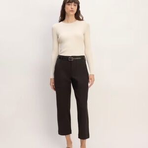 NWT Everlane The Bi-Stretch Utility Pant Black Size 6